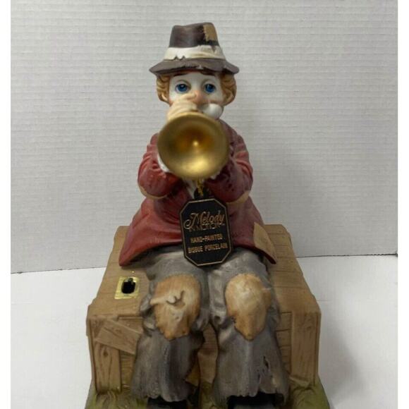Willie Melody in Motion the Hobo Clown Playing Flute 12” Figure Does Not Work - Picture 1 of 10